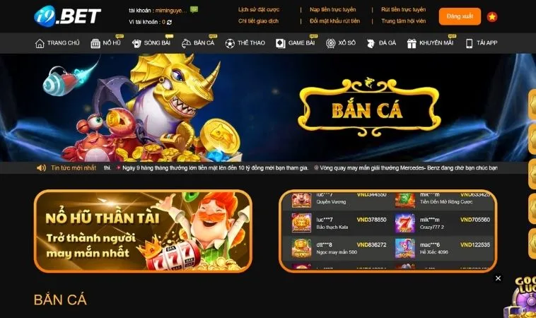 Khám Phá Trò Chơi Bắn Cá Tại i9BET Hấp Dẫn Nhất Hiện Nay 1 Sảnh Bắn Cá Tại i9BET thiết kế giao diện đẹp, chuyên nghiệp