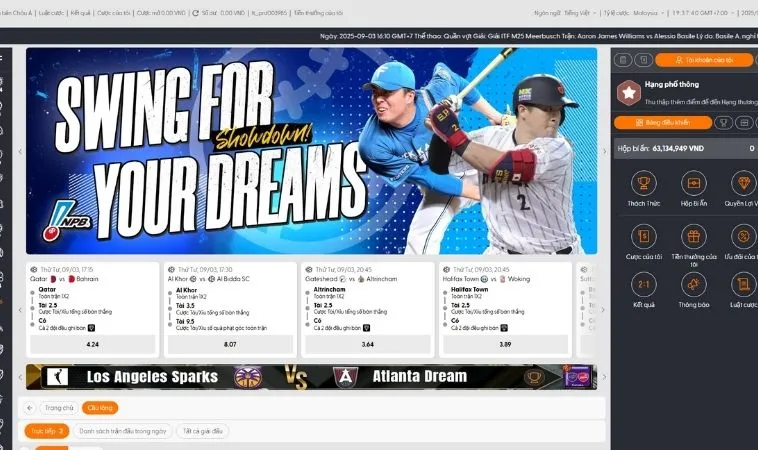 Bí Quyết Cược Cầu Lông Hiệu Quả Tại I9BET Cho Người Chơi 2 Giao diện cá cược Cầu Lông tại i9BET