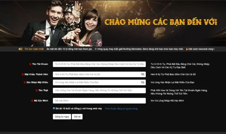 Hướng Dẫn Đăng Ký i9BET Chi Tiết Cho Người Chơi Mới 2 Giao diện đăng ký i9BET